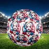 Superhero Print Size 5 Soccer Ball, PU Wear Resistant Football for Match Training and Daily Practice, Birthday Gift for Soccer Fans