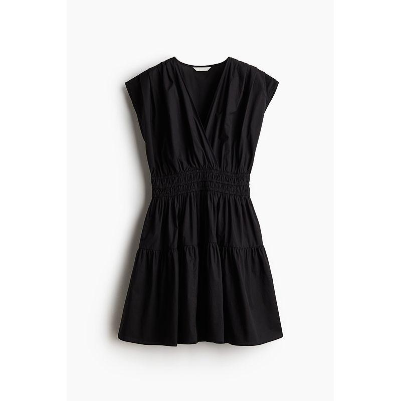 

HM Women s Vest Camisole Dress 2025 Summer New Sleeveless Tight Waist Cotton Dress 1280532 Black 150/76