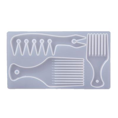 Harzkamm Silikonform Kristallkamm Silikonform DIY Handarbeit Harzform Epoxidharzform Schmuckform Handwerkzeug