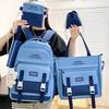 School Bag Primary School Students Children's School Backpack Junior High School Students Middle School Students Five Piece Backpack