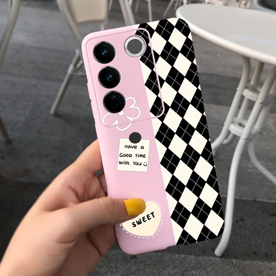 For Vivo V27 Pro Case Vivo V27e Back Cover Fashion Candy Color Painted Funda For Vivo V27 5G V 27e V27Pro V2237 V2230 Soft Shell