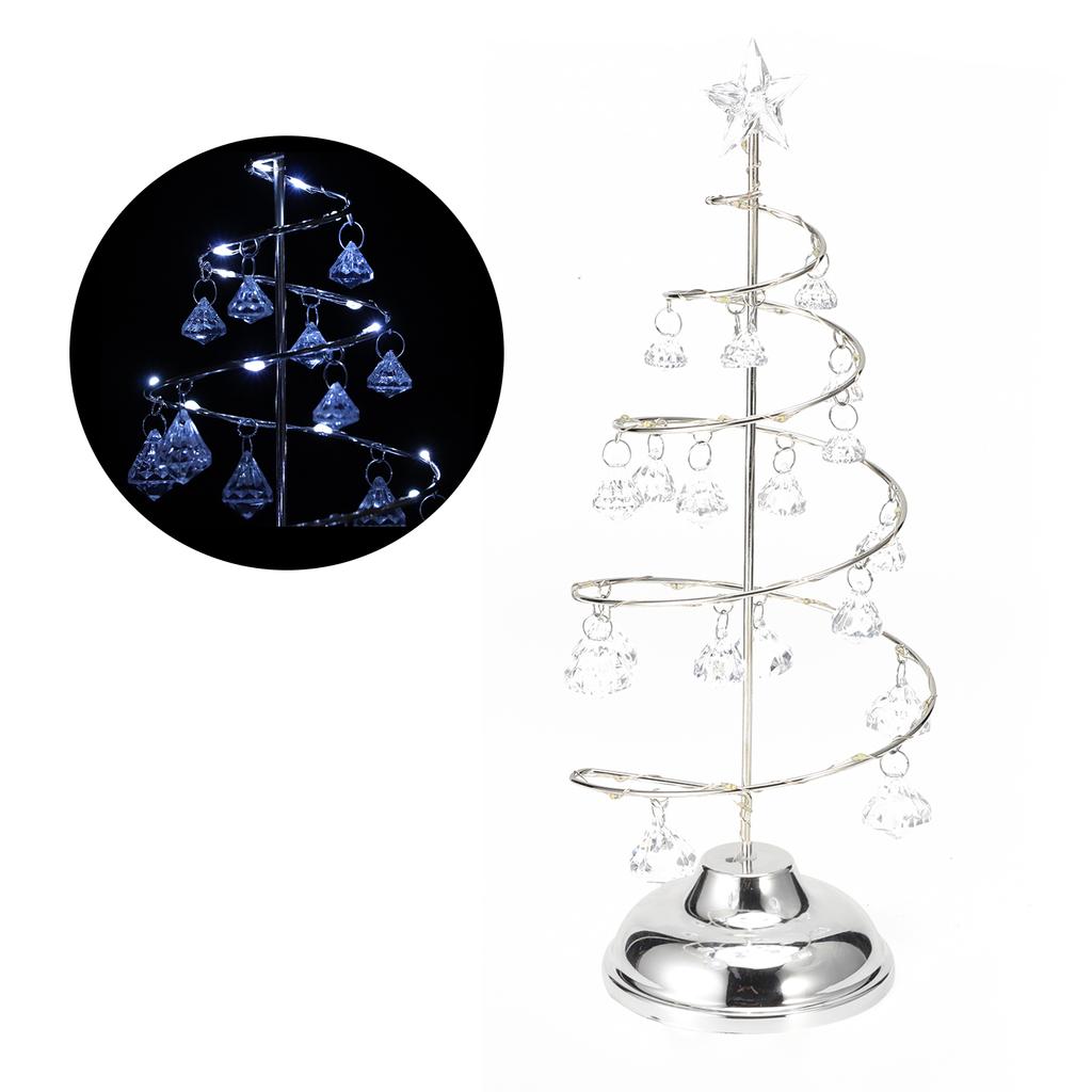 LED Christmas Tree Lamp Ornament Night Light for Christmas Festive Decoration White