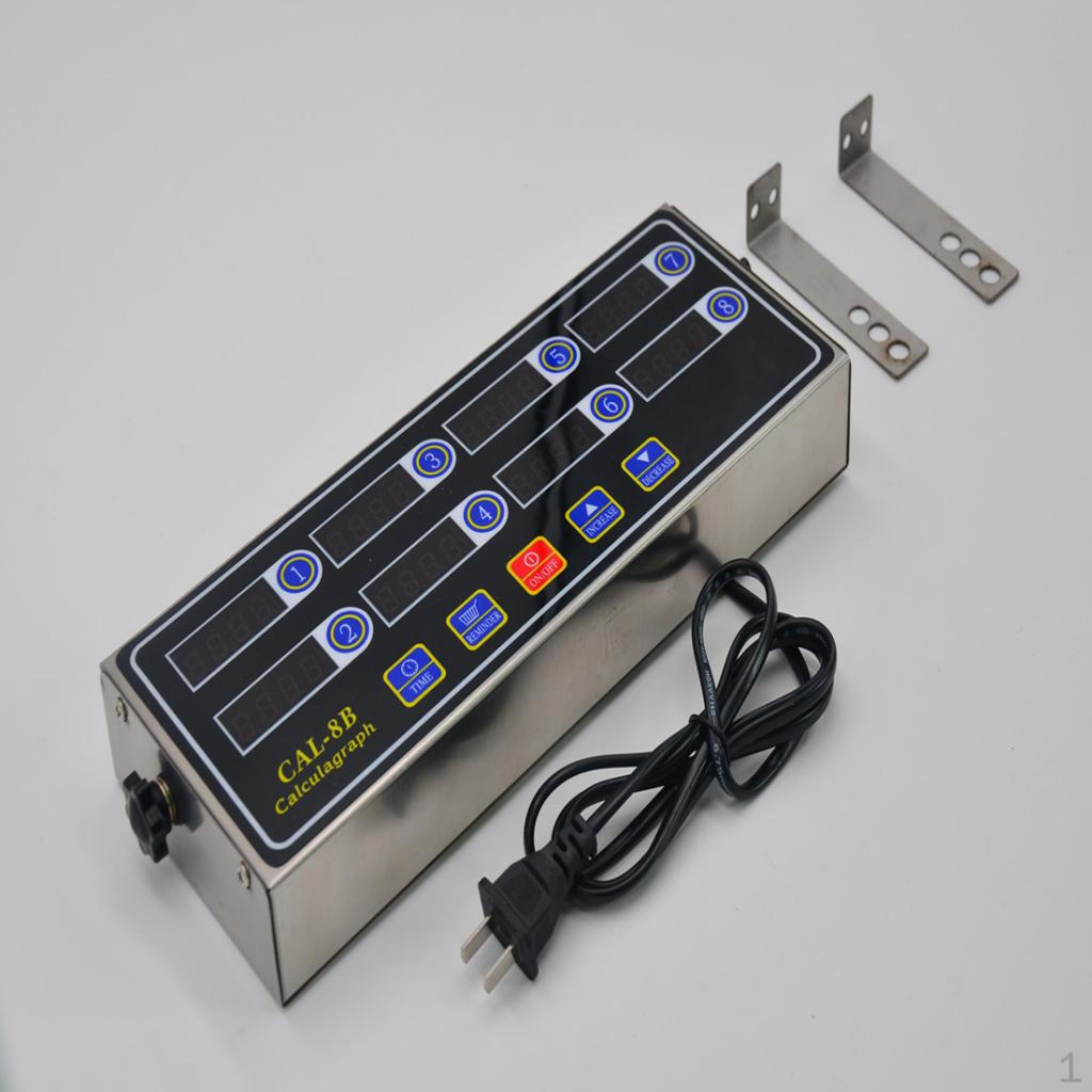 8-channel Digital Kitchen Clock Short