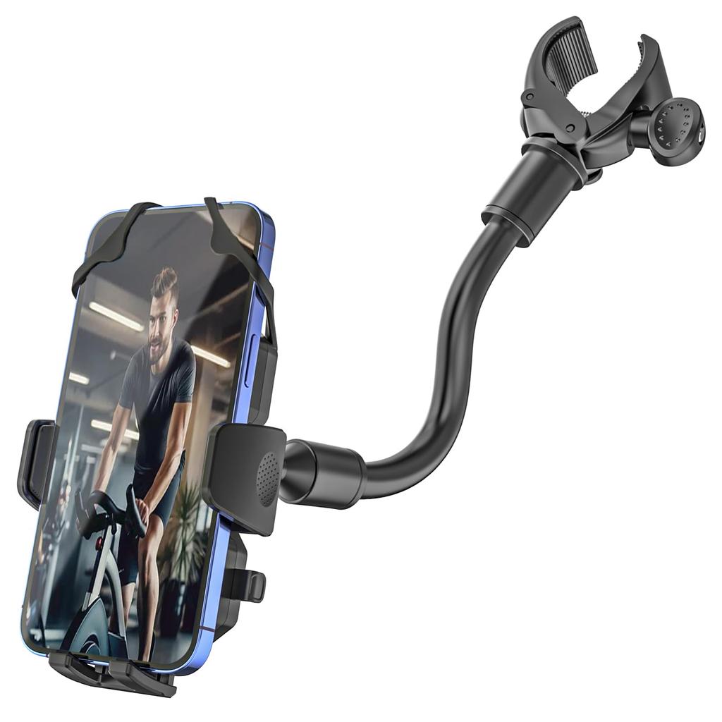 Kolasels Bicycle Smartphone Holder Stand Fitness Bike Smartphone Holder with Drop and Vibration Absorption for Road and Microphone Includes Japanese