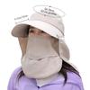 Women Breathable Detachable UV Protection Beach Cap Shade Hat Sunshade Sun Hat Fisherman Cap