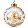 LED-beleuchtetes 3D-Pinguin-Schneekugel-Ornament Weihnachtsbaumschmuck Heim-Feiertagsdekoration