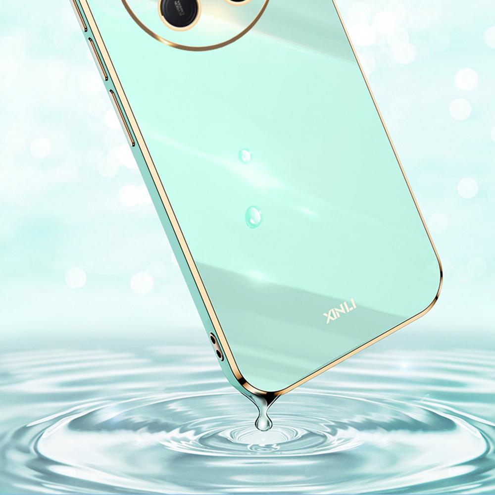 

For Honor X60 Pro 5G Case TPU Phone Cover with Electroplating Frame Black