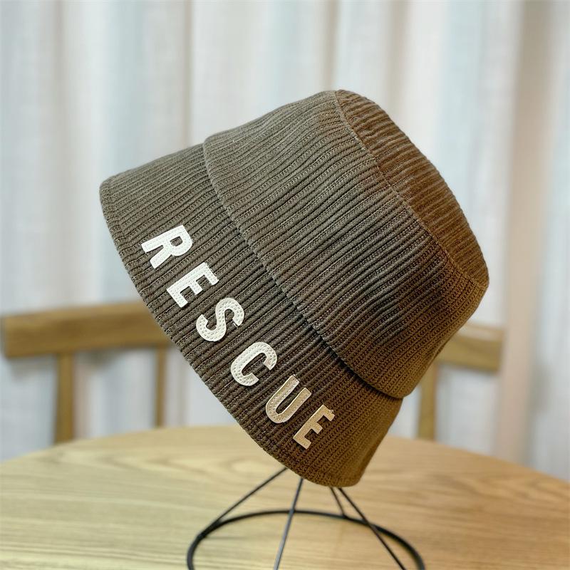 

Вельветовая вышитая буква Женская шляпа-панама Корейская версия Теплая шляпа Панама кофейный