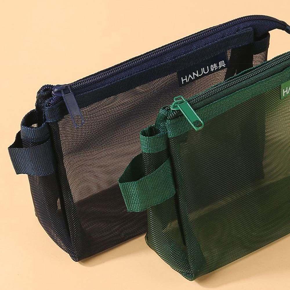 Lipstick Cosmetic Bag Clear Mesh Bag Coin Bags Retro Color Card Bag Portable Mini Coin Purse  Women