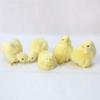 Soft Plush Yellow Chicken Toys Simulation Animal Figurines Doll Table Decoration Easter Realistic Chick Miniature Model Ornament