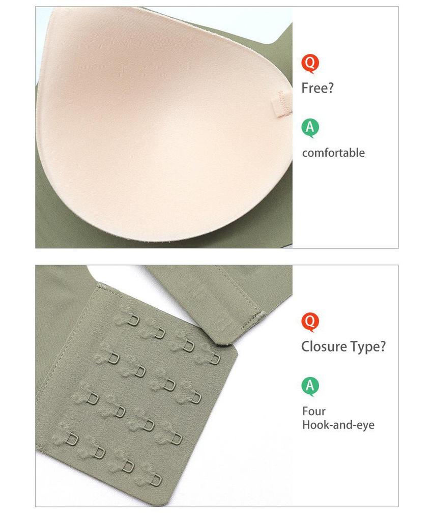Bezešvá push-up podprsenka pro plnoštíhlé ženy - Bez kostic, Boční opora