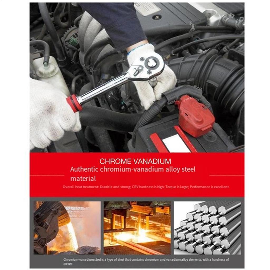 36mm Socket 6-Point Socket with Rust-Proof Drive Steel Axle Shaft Nut Remover for 1/2 Inch Ratchet Wrench System