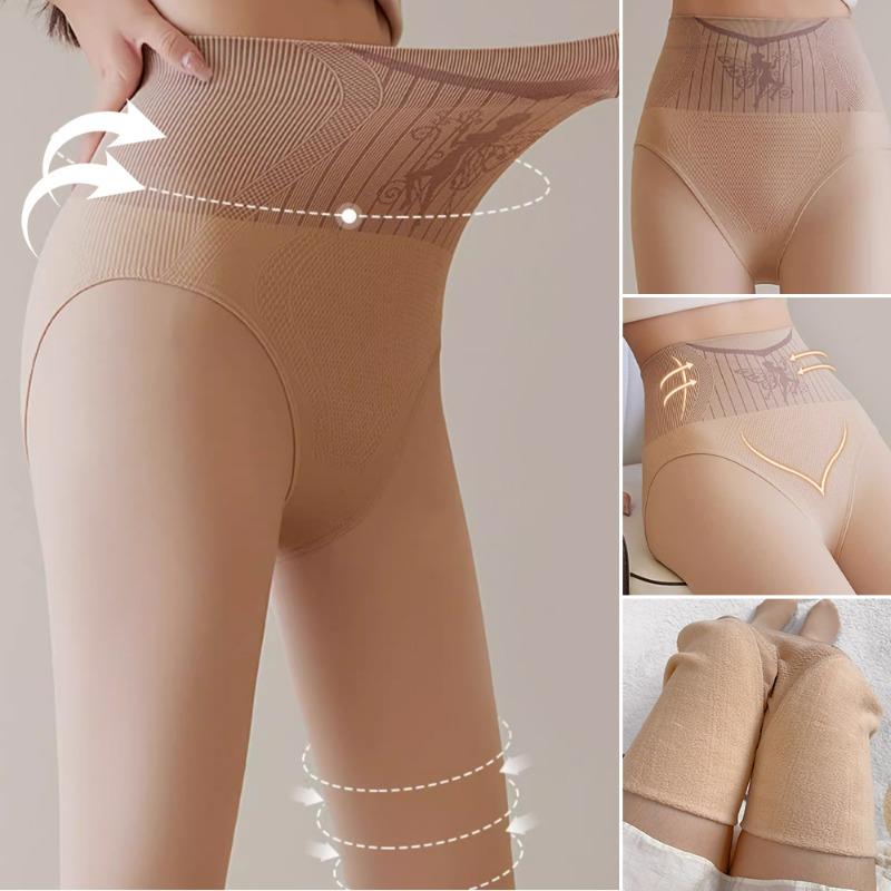 Collant invernali a vita alta sollevamento glutei donna ispessiti sexy traslucidi controllo pancia gamba snella tights elastici pantaloni