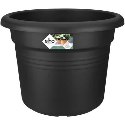 ELHO Round Flower Pot GREEN BASICS - Plastic - Ø43.8 X H33.8 Cm - Soft Terracotta