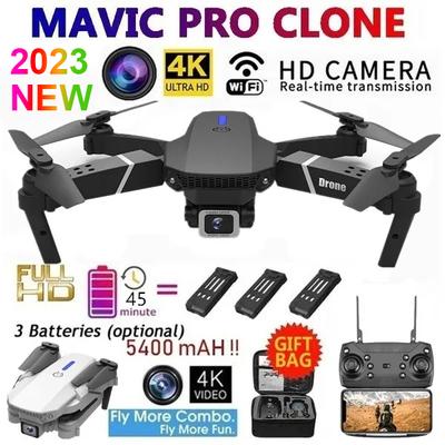 New E88 Remote Control Drone 1080p/4K Single/Dual Camera Optical Flow Positioning WiFi FPV Helicopter RC Quadcopter Selfie RC Drone Free Drone Bag
