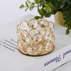 Golden Candle Holder European Crystal Candle Holder Creative Iron Candle Holder Candle Dinner Candle Cups