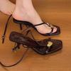 Fashion High Heels Women Sandals Designer Elegant Shoes Fashion New Woman Slippers 2025 Summer Luxury Pumps Dress Sandalias De Mujer