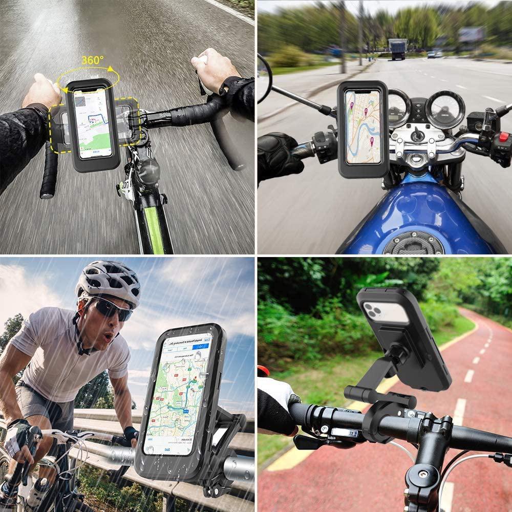 Wasserdichte, stoßfeste Handyhalterung für Food-Lieferanten - Halterung für Elektrofahrrad & Motorrad