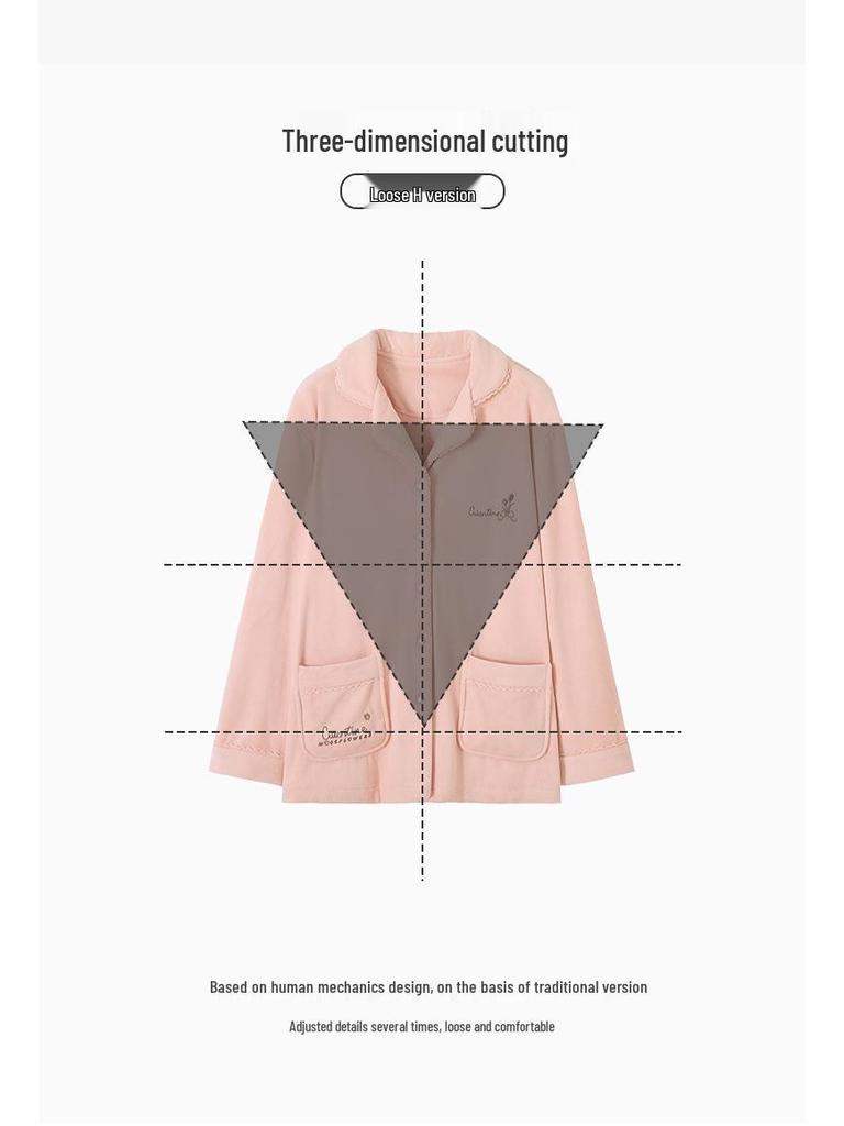 2025 Women's Winter Island Fleece Pajama Set - Long Sleeve Top & Pants, Thickened, High-End Home Wear