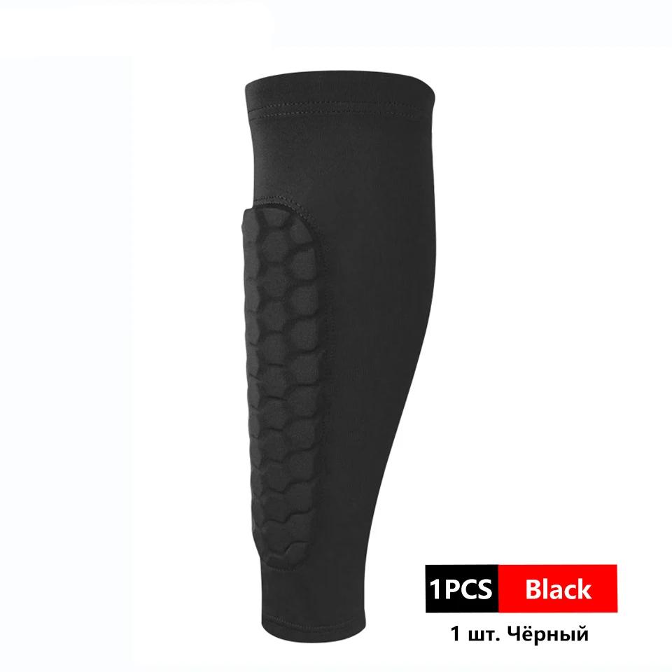 

1Pcs Soccer Football Shin Guard Pads Honeycomb Running Leg Calf Protective Gear Shield Sleeves Outdoor Sports Leg Support Guard L
