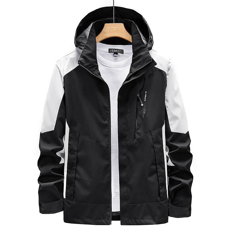 Women's and Men's Plus Size Waterproof Windproof Jacket for Spring and Autumn - Single Layer Coat for Outdoor and Mountaineering