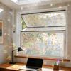 Window Privacy Film, Stained Glass Pattern Decorative Window Sticker, Rainbow Static Cling, Sun Blocking Reusable Decals for Glass Doors, Bedroom