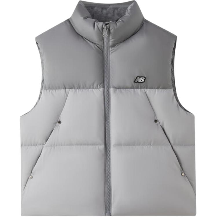 New Balance Kids Down Vests Stand Collar Lightweight Waterproof 7JF4E063-MGR 120