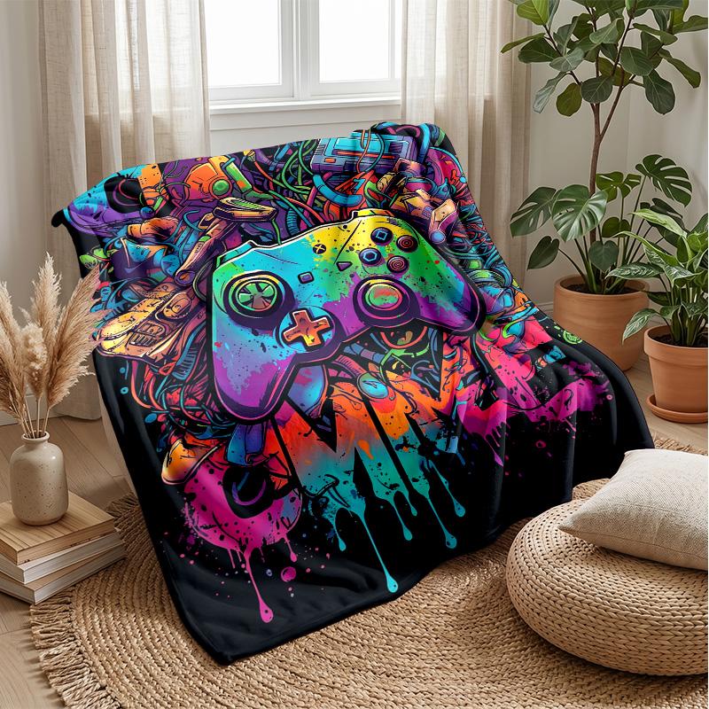 Underwater Yorkie Adventure Theme Blanket Lightweight Warm Flannel Blanket Decorative Throw Blanket for Home Decoration