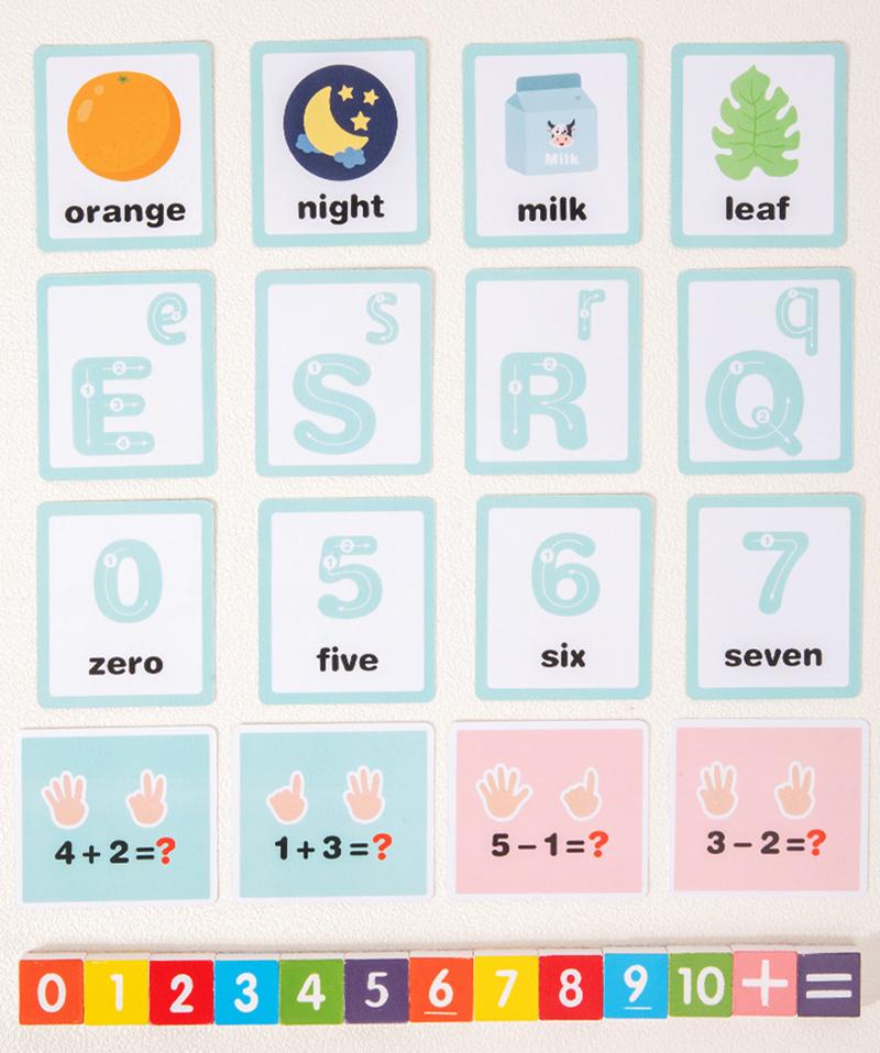 Kinder 2-in-1 Sandmalerei Fingerzählen Zahlenschreibung Wortmalbox Montessori Lehrmittel Frühe Lernspielzeuge