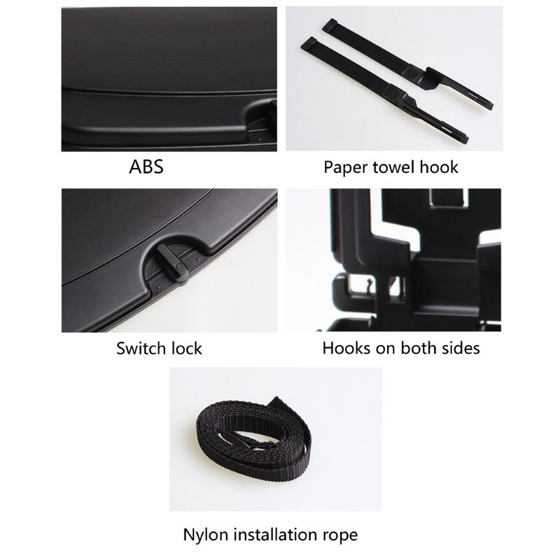 Vehicle Seat Back Organizers Tray Multifunctional Drink Holder Quick Mount System For Snacks Meals Car Interior