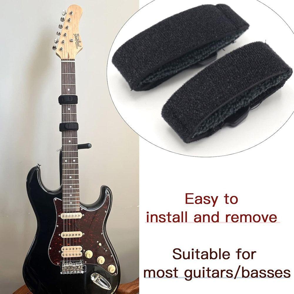 Musical Guitar String Dampener Adjustable Guitar String Cover Belt Fretboard Muting Straps
