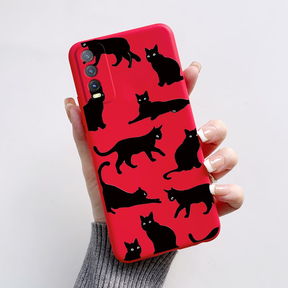 Soft Case For Vivo V2027 Cover Vivo Y11s Y12s Y12a Y20 Y20s Y20i Phone Cases Cute Rabbit Panda Pattern Silicon Capas For Y20 20S