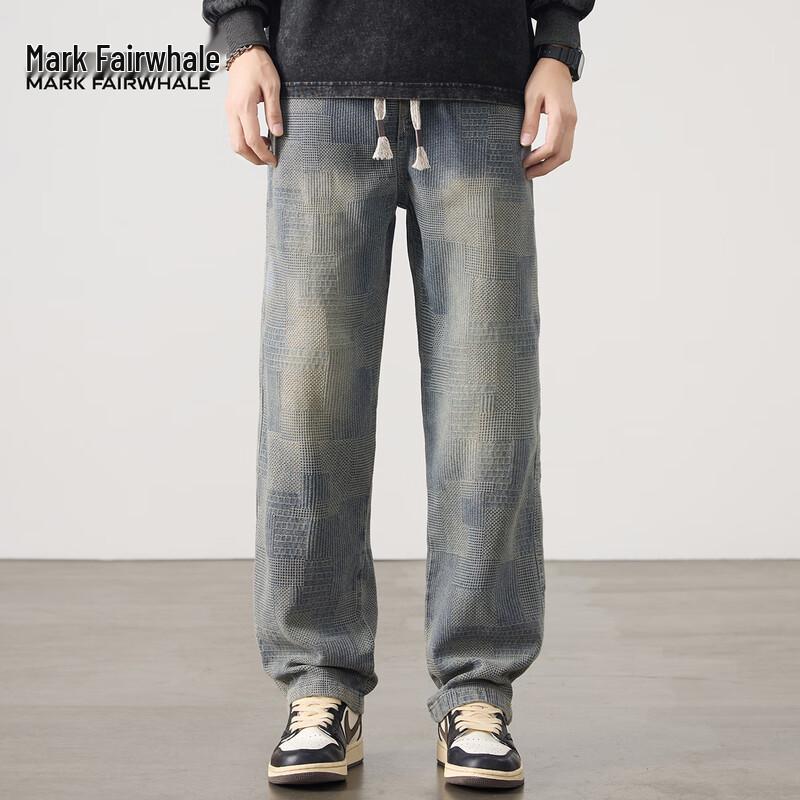 Mark Fairwhale Men's Loose Straight Denim Jeans
