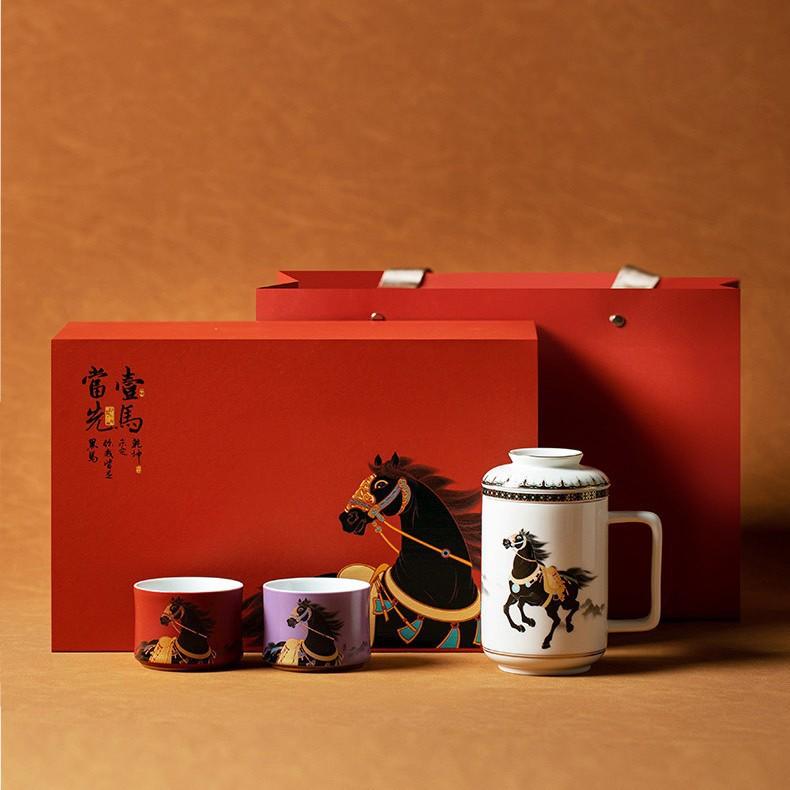 

Horse Tea Water Separator Mug Tea Set Complete Set Handmade Tea Ceremony Set Tea Brewing Teapot And Tea Cup Set Teaware Supplies