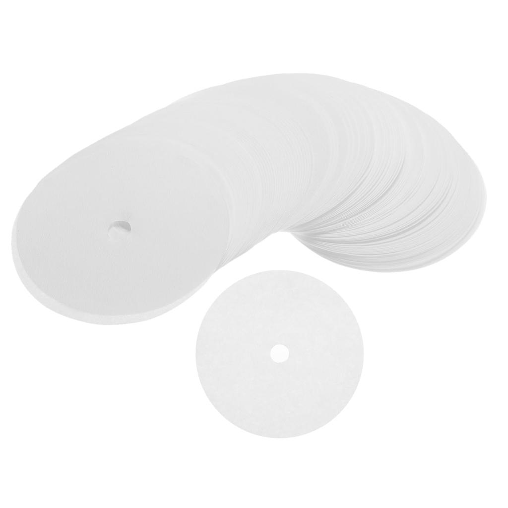 uxcell Round Paper Coffee Filters with Holes, 3.74" OD, for Espresso Makers, Cafes, and Offices, 300-Count, White