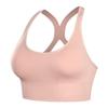 Seamless Breathable Sports Bra Back Closure Cross Back Push Up For Yoga Running