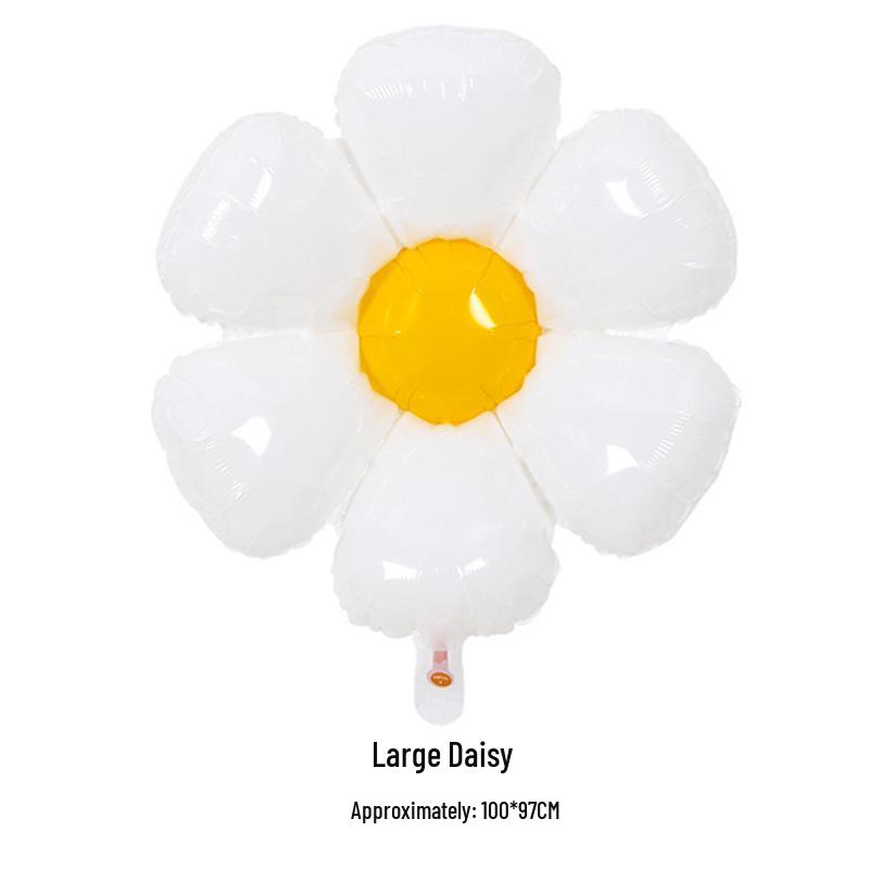 Large Smiley Face Sunflower Balloon for Children's Day Table Decoration