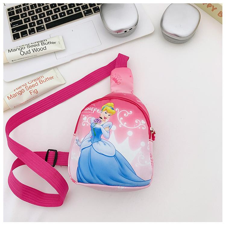 Princess Printed Shoulder Crossbody Chest Bag Children Outdoor Gifts