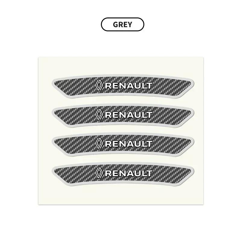 4pcs Car Styling Wheel Rims Racing Stickers Badges Auto Decoration For Renault DACIA Logan Scenic Loguna Kadjar Twingo S777