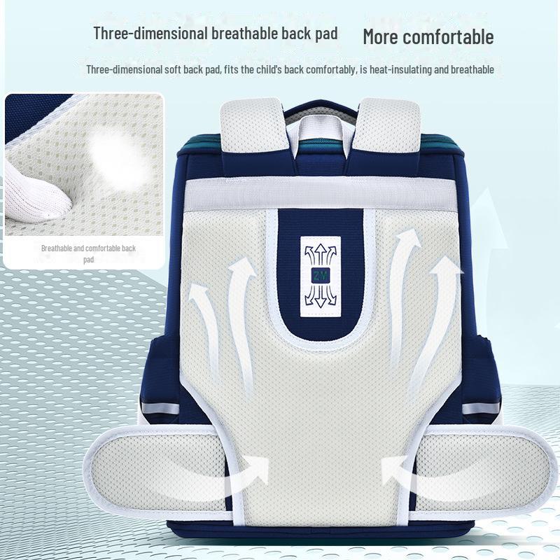 Sesame Baby Boys' Primary School Backpack for Grades 1-6 - One-piece Design