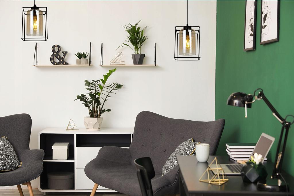 MODERN ELEGANT GLASS HANGING LAMP