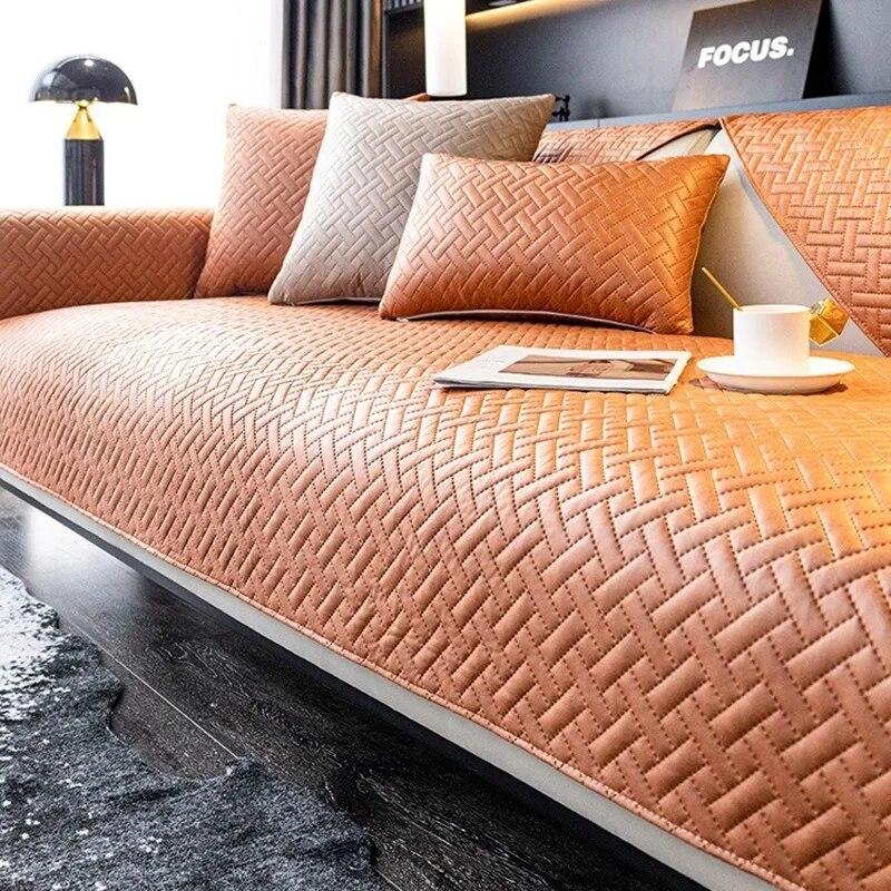 Waterproof Sofa Cover Slipcover Non-slip Corner Couch Mat Universal Living Room Washable Sofa Towel Four Season