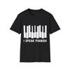 Ich spreche Pianisch T-Shirt, Klavierspieler-Shirt, Pianisten-T-Shirt, Klassische Musik-Top