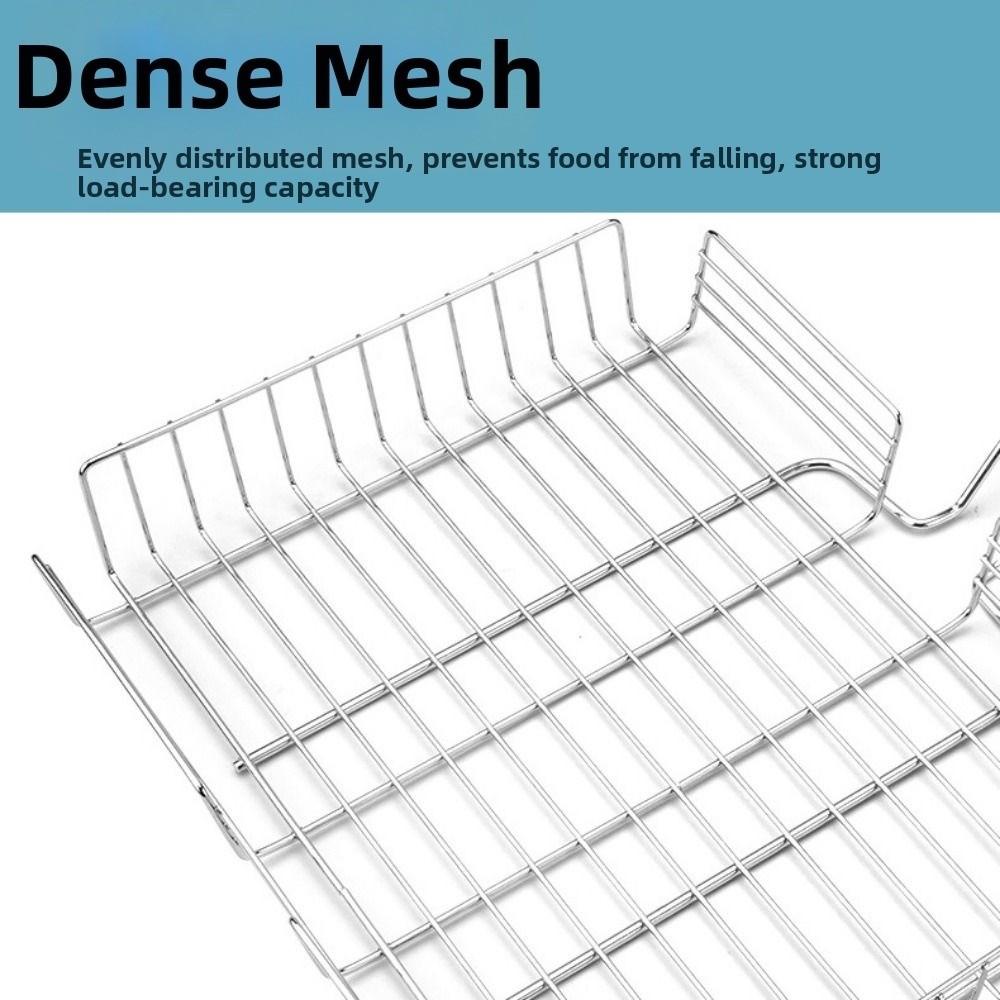 Extra Large BBQ Rack Folding Barbecue Mesh Mat Practical Fish Grill Basket  Fish Steak Vegetable