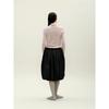 Anggae Balloon Padded Midi Skirt Black