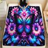 1Pc Cartoon Print Flannel Blanket, High Quality Comfortable for All Seasons, Home Decor, Warmth and Comfort, Perfect for Christmas Birthday Gift
