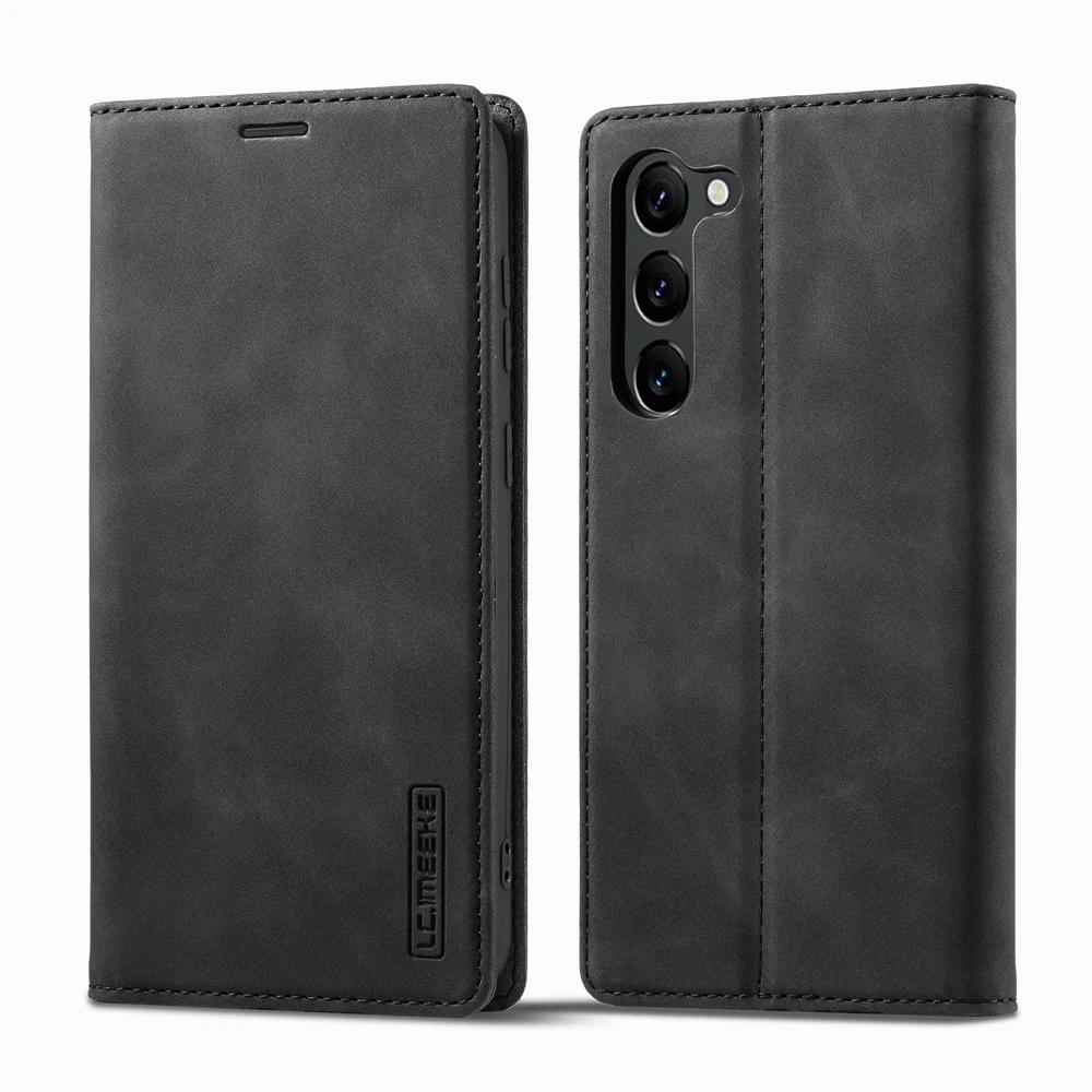 

Мягкий кожаный чехол-кошелек, раскладной чехол для телефона Samsung Galaxy S24 S21 S22 S23 Plus Ultra A73 A53 A54 A14 A13 A15 A55 A35 5G, слот для карт, подставка, чехол For Samsung A15 чёрный