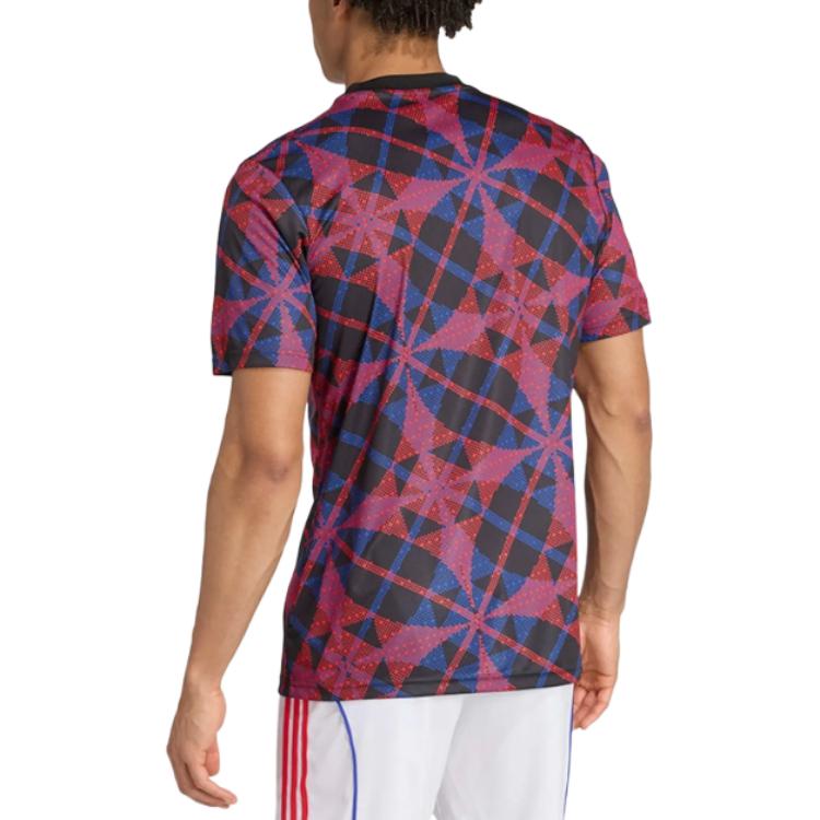 Adidas Round Neck Logo Short Sleeve Football Shirt Men tops JL7936