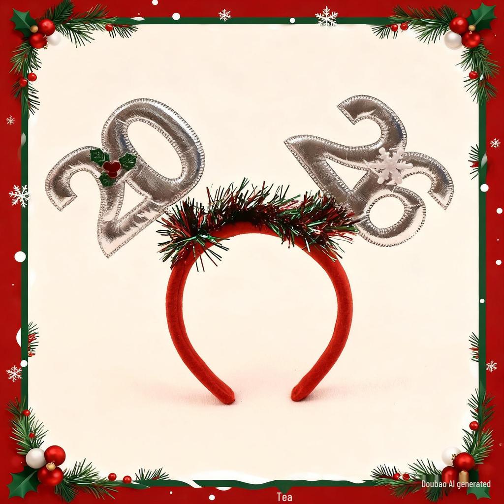 Festive 2026 Christmas Headband Costume Accessory