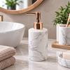 Soap Dispenser - EDEN - Marble - Marble Effect - Single Dose Pump - 18.5 Cm